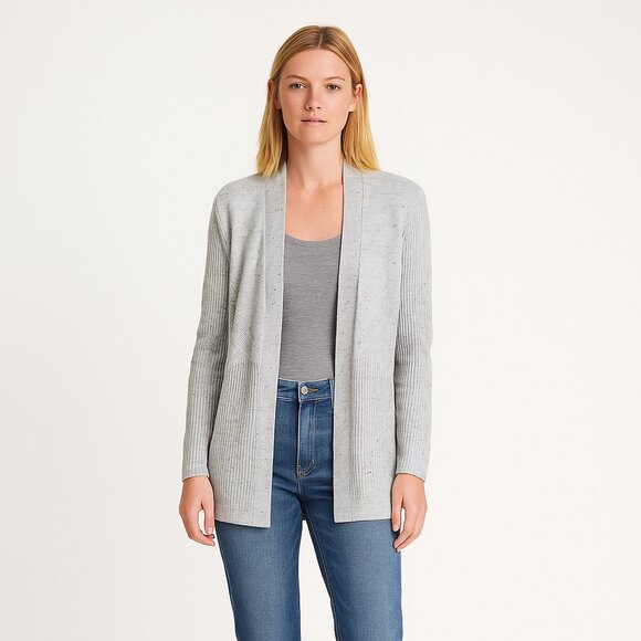 2/$30 Verve Ami Open Cardigan Gray Medium #A0468 TRB3 - Picture 1 of 7